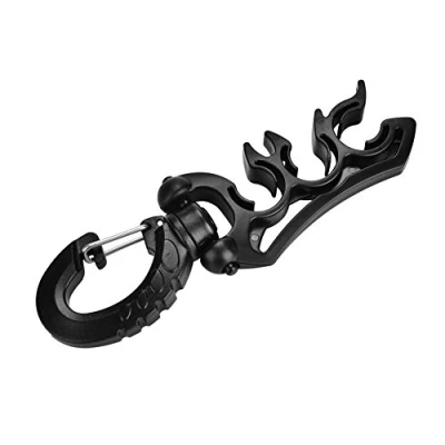 Image of VGEBY Diving Hose, 3 Colors Hose Holder with Clip Plastic Double BCD Regulator Accessories(black)