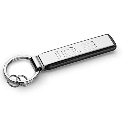Image of Volkswagen 000087010CAYPN Keyring with ID.3 Lettering, Keychain, Silver/Black, Metal