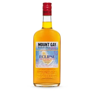 Image of Mount Gay Eclipse Navy Strength 57.1% ABV, Barbados Golden Rum 70cl, Limited Edition