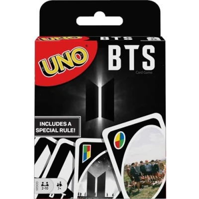 Image of UNO GDG35 BTS Card Game for 7 Year Olds and Up with 112 Cards