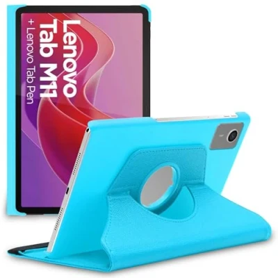 Image of ebestStar for Lenovo Tab M11 Case, Cover 360 Rotating Protection, PU Leather, Blue