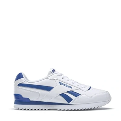 Image of Reebok Unisex Glide Ripple Clip Sneaker, FTWWHT/VECBLU/FTWWHT, 6.5 UK
