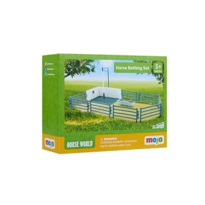 Image of MOJO Horse Bathing Playset Farm &amp; Horses Collection True to Life Highly Detailed Designed in UK