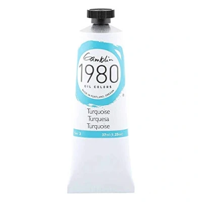 Image of Gamblin 1980 Oil Turquoise 37Ml