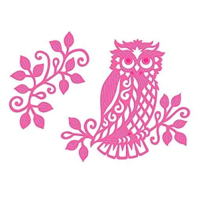 Image of Sweet Dixie Owl &amp; Branch 2 Die, Metal, Grey, 23.3 x 13 0.8 cm