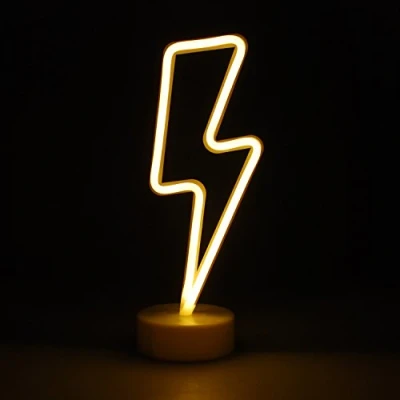 Image of LED Novelty Neon Light LIGHTNING WARM WHITE