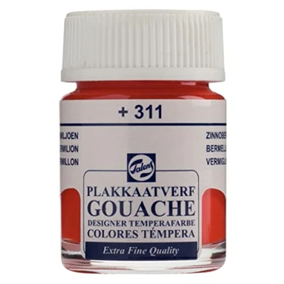 Image of Talens Gouache Extra Fine Quality Bottle 16 ml Vermilion 311