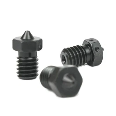 Image of Genuine E3D Hardened Steel Nozzle 0.4mm, 0.6mm Triple Pack for V6 HotEnd 3D Printer… (1.75mm, 0.6mm)