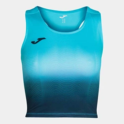 Image of Joma Elite Vii Top running, Woman, womens, 901018.013, Turquoise Navy, M