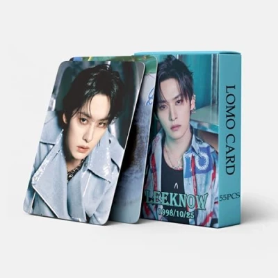 Image of 55Pcs Stray Kids Photocards ATE Cards New Album SKZ BangChan/Felix/ChangBin/HyunJin/Han/Lee Know/I.N Mini Merch Photo StrayKids Poster for Fans (Lee Know)