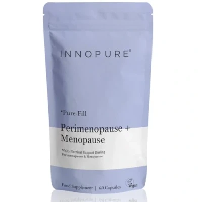 Image of INNOPURE Perimenopause &amp; Menopause Supplements (2 Month Supply) Hormone Balance for Women, All in One Complex with Natural Plant Estrogens, Red Clover, Sage Capsules, UK Made