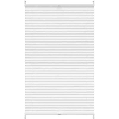 Image of &#039;vidaXL Plisse Blind White 90x100cm Versatile Pleated Design for Light Control, Easy Installation and Elegant Decor, Home Office Environment&#039;
