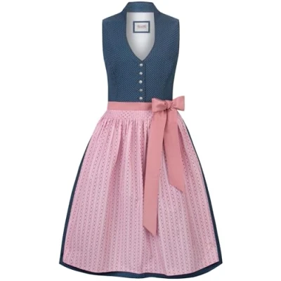 Image of Stockerpoint Women&#039;s Marina Dirndl Special Occasion Dress, Blue, 6