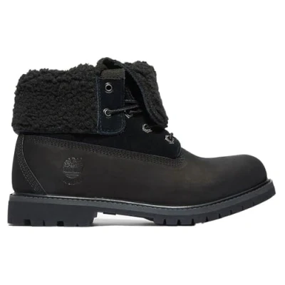 Image of Authentic Mid Leather Textile Women&#039;s Ankle Boots