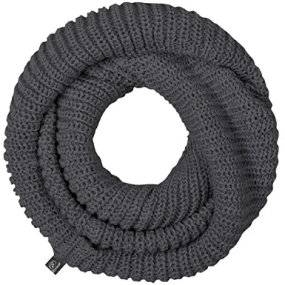 Image of Brandit Men&#039;s Scarf Loop Knitted Anthracite Melange