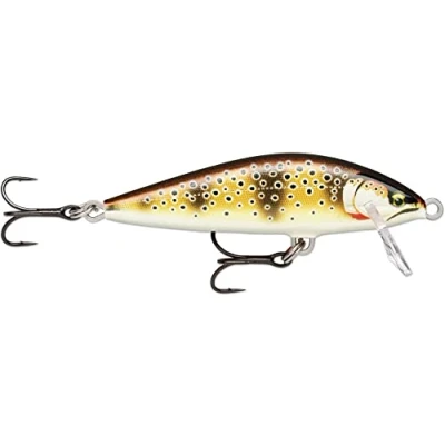 Image of Rapala Countdown Elite Fishing Lure Balsa Construction Soft Water Swimming Depth 3ft Size 5.5cm / 5g Made in Estonia Gilded Mediterranean Trout