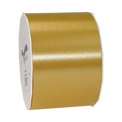 Image of Präsent America Curling Ribbon Gold 90 mm Width, 91 m Length