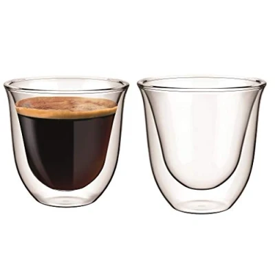 Image of Aqualogis Double Walled Thermo Glass Espresso, Doppio Cremona Set of 2 (80ml)