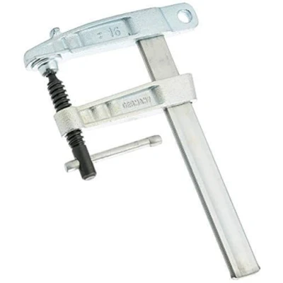 Image of Bessey TP 1K Earth Clamp, Grey/Red, 150/80 mm
