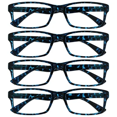 Image of The Reading Glasses Company Blue Tortoiseshell Readers Value 4 Pack Designer Style Mens Womens RRRR92 3 +1.50