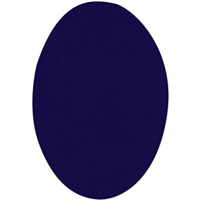 Image of Elastic Knee Patches for Clothing Patch to Repair Clothes. 6 Elbow or of 9 x 13 cms. Color: Navy