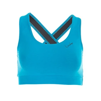 Image of WINSHAPE Women&#039;s WVR4 Sports Bra Turquoise XS