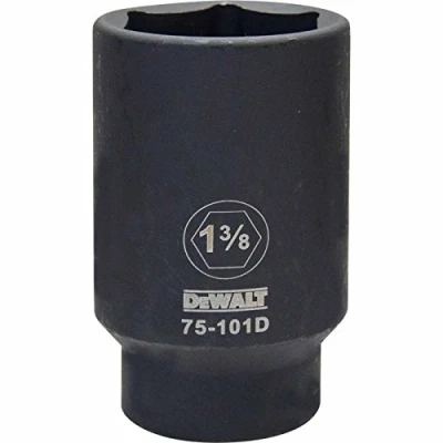 Image of DEWALT DWMT75101OSP 6 Point 1/2&quot; Drive Deep Impact Socket 1 3/8&quot; SAE