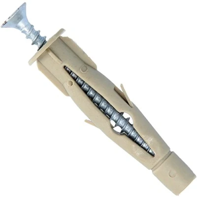 Image of 50x Cavity Wall Screws M8 x 50mm Expanding Hollow Drywall Fixings