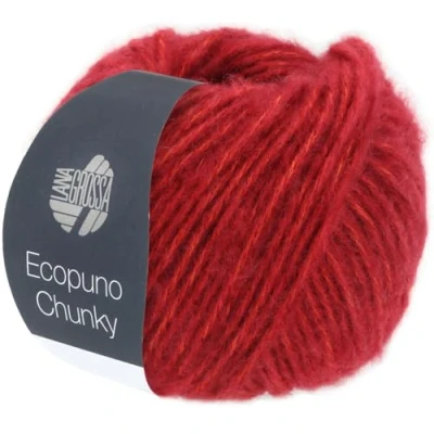 Image of LANA GROSSA Ecopuno Chunky Super Light, Fluffy Effect Yarn with Baby Alpaca, Hand Knitting Made of 33% Virgin Wool (Merino) and 19% Alpaca Wool, 50 g for Crocheting, 70 m