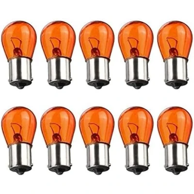 Image of Branded Long Lasting Replacement Bulbs for Cars, Vans, Vehicles PACK OF 10 (581 12V 21W BAU15S Indicator Bulbs)