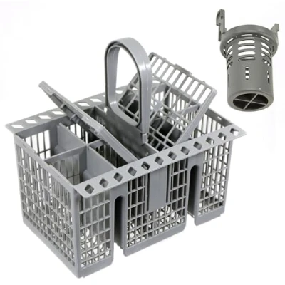 Image of SPARES2GO Cutlery Basket + Central Waste Filter Kit compatible with Indesit Fits Hotpoint &amp; Whirlpool Dishwasher