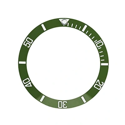 Image of Watch Bezel Ring, Insert Loop, 4 Colors New Ceramic Wristwatch Loop Replacement Parts Accessories For men and women(green)