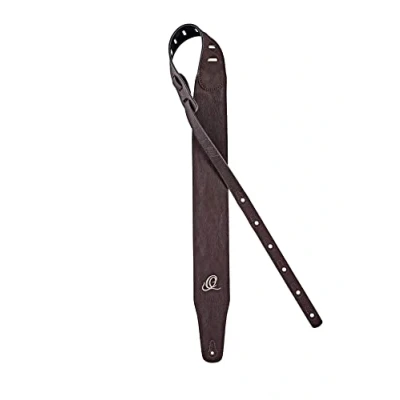 Image of Ortega Guitars Vegan Guitar Strap Adjustable Acoustic / Bass, Electric Bass Series Dark Brown (OSVG 75BR)