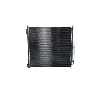 Image of CPLA19C600AD, LR034503, LR035791, LR110621, LR133116 Condenser NRF EASY FIT 350336 with dryer, seal ring 14,4mm 11mm Aluminium 585mm
