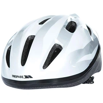 Image of Trespass Children&#039;s Cranky Cycle Safety Helmet, White, Size 48/52