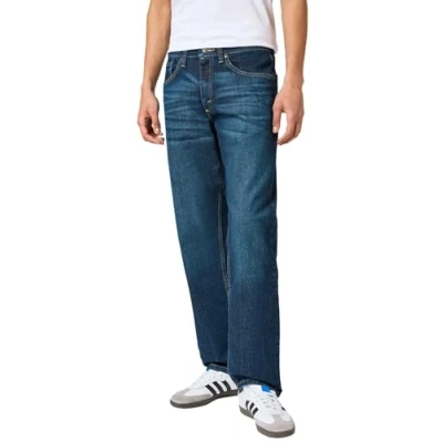 Image of Wrangler Men&#039;s Relaxed Fit Jeans, Blackened Indigo, 36 W/32 L