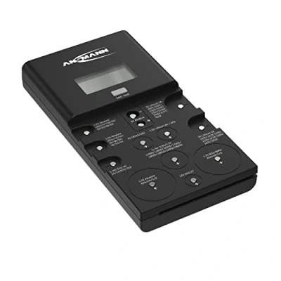 Image of ANSMANN Battery Tester for Button Cell Lion Batteries, Lithium Digital, Tester, Universal Meter