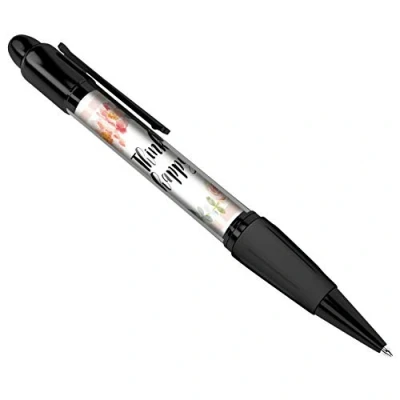 Image of DV DESIGN Think Happy Motivational Art Print Black Ballpoint Pen Student #14693