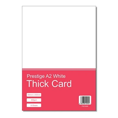 Image of Prestige A2 White Thick Card 400gsm 10 Sheets
