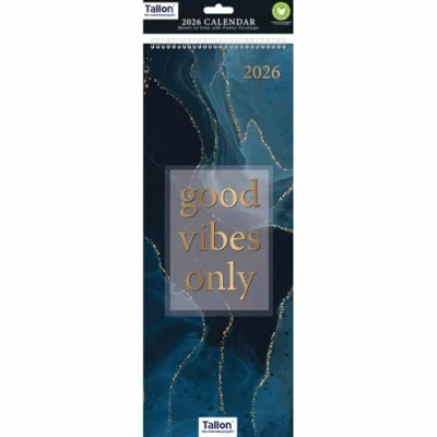 Image of Good Vibes Only Slim Calendar 2026