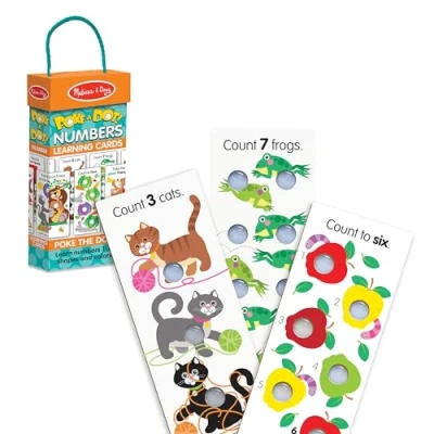 Image of Melissa &amp; Doug Poke A Dot Jumbo Number Learning Cards