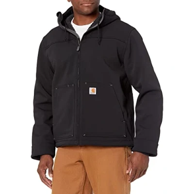 Image of Carhartt Men&#039;s Super Dux Relaxed Fit Sherpa Lined Active Jac, Black, XL