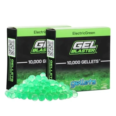 Image of Gel Blaster 20,000 Gellets Refill Ammo Green, Made for Blasters Non Toxic, Water Based Balls Specifically Blaster, Ages 14+