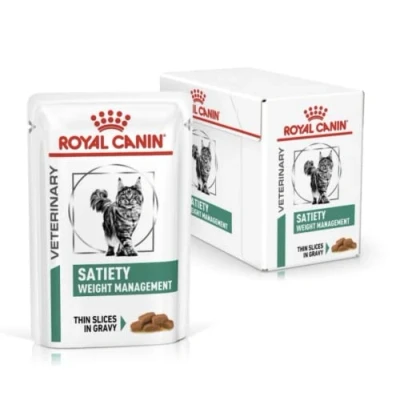 Image of Royal Canin Veterinary Diet Feline Satiety Weight Management Wet Cat Food 48 x 85g