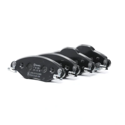 Image of 044650D010, 044650D040, 04465YZZCR, 04465YZZCRA, 04465YZZEM Brake pad set BREMBO P 83 053 TOYOTA: Yaris I Hatchback