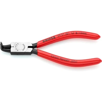 Image of Knipex Circlip Pliers for internal circlips in bore holes black atramentized, plastic coated 130 mm 44 21 J01