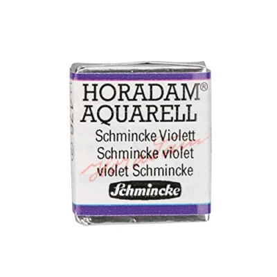 Image of Schmincke HORADAM® AQUARELL finest artists&#039; watercolours, 476 Violet, 14 044, 1/2 pan