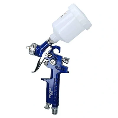Image of AB Tools US PRO Mini HVLP Gravity Feed Spray Gun 115ml Plastic Cup 0.8mm Nozzle B8768