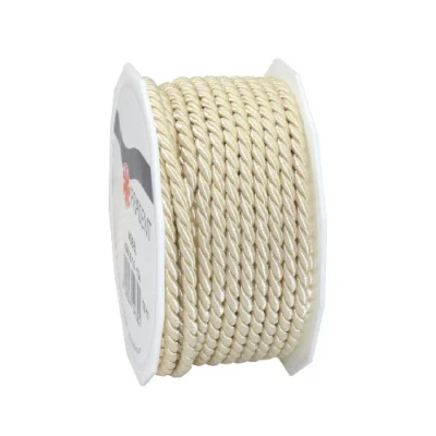 Image of C.E. Pattberg Mosel Cord in Lime (Green), 55 Yards of Braided for Gifts, Parcels &amp; Presents, 0.16 inches Width, Accessories Decoration and Handicrafts, Tearproof Tape Gift Wrapping