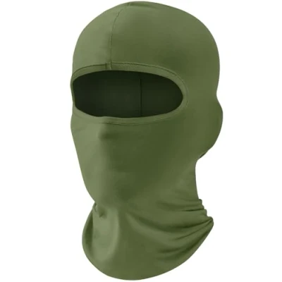 Image of fuinloth Balaclava Ski Face Mask, Motorcycle Cycling Neck Warmer for Helmet, UV Protector Scarf Men/Women Army Green